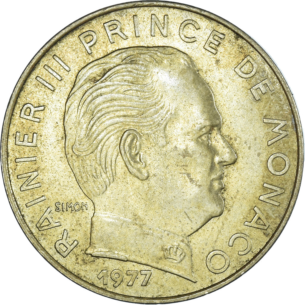 Moneta, Monaco, 20 Centimes, 1977