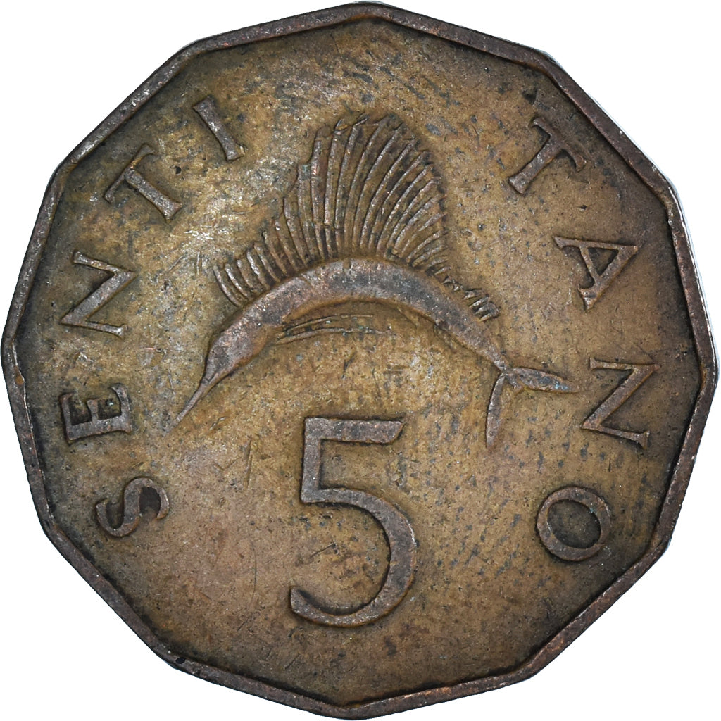 Moneta, Tanzania, 5 Senti, 1973