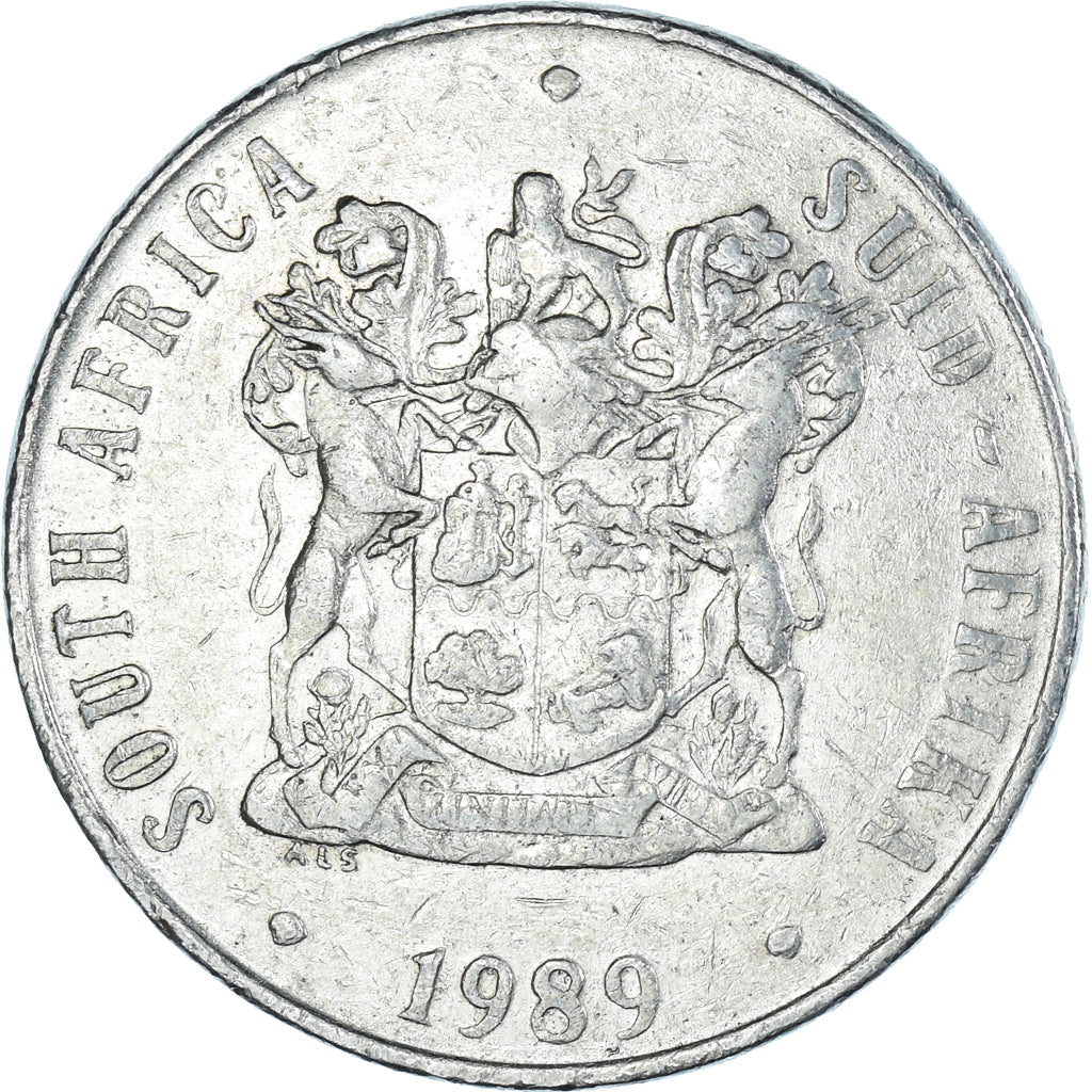Coin, South Africa, 50 Cents, 1989