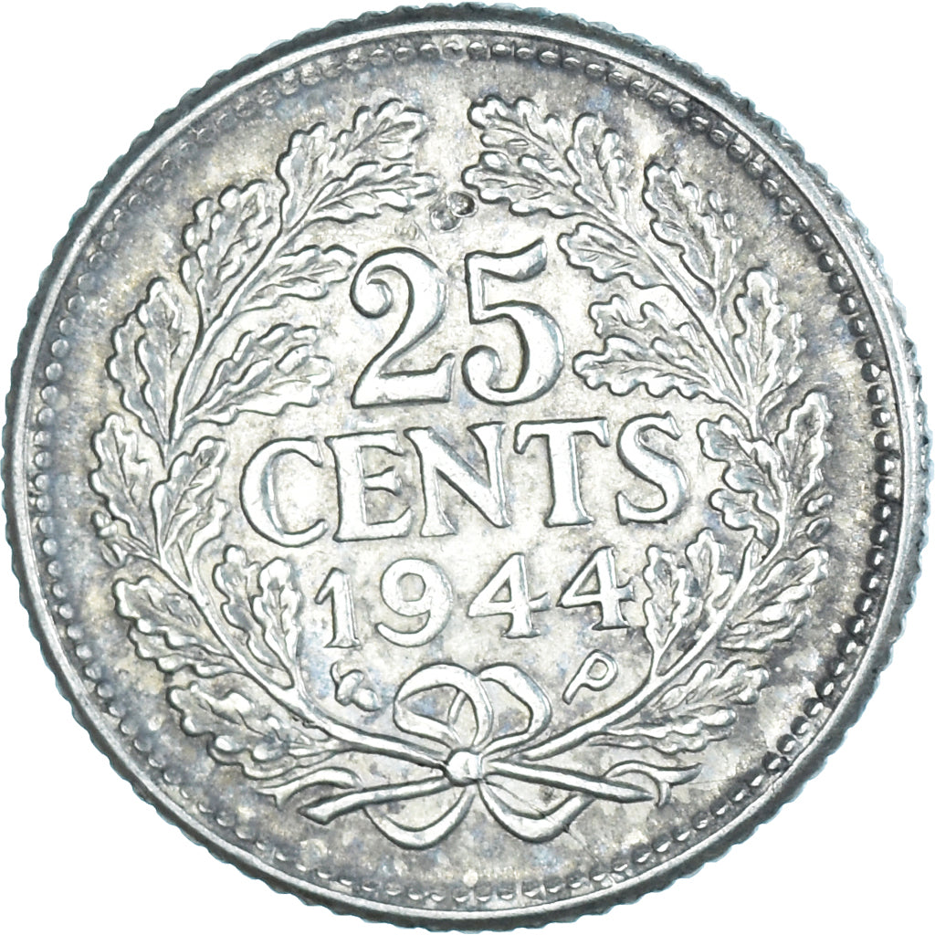 Coin, Netherlands, 25 Cents, 1944