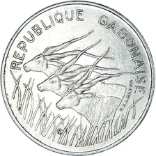 Moneda, Gabón, 100 Francs, 1975