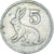 Coin, Zimbabwe, 5 Cents, 1980