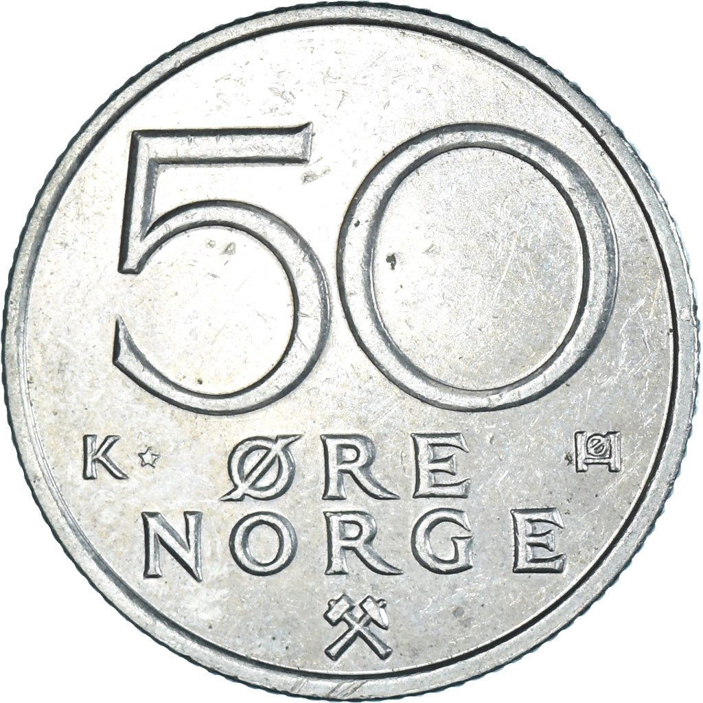 Moeda, Noruega, 50 Öre, 1994