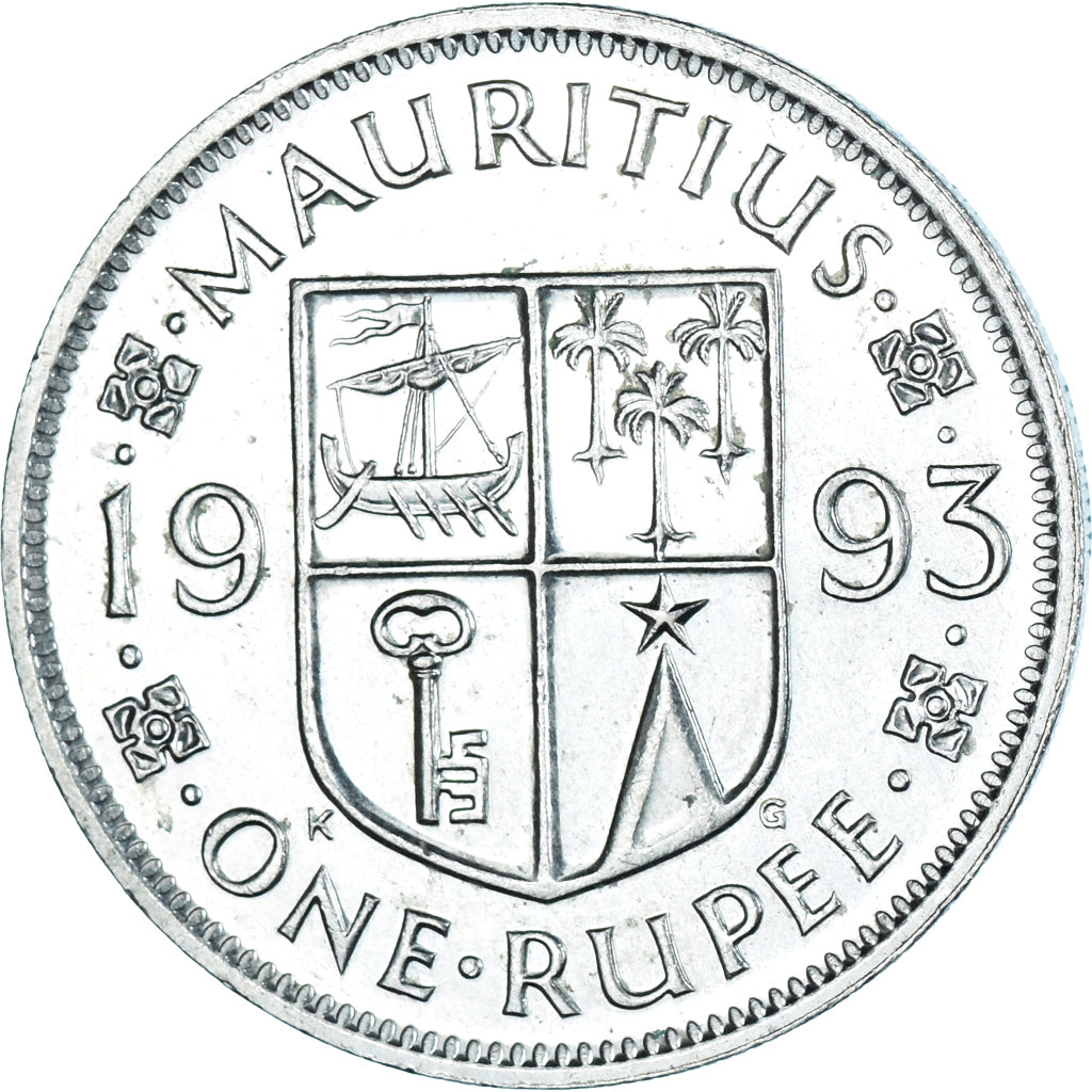 Coin, Mauritius, Rupee, 1993