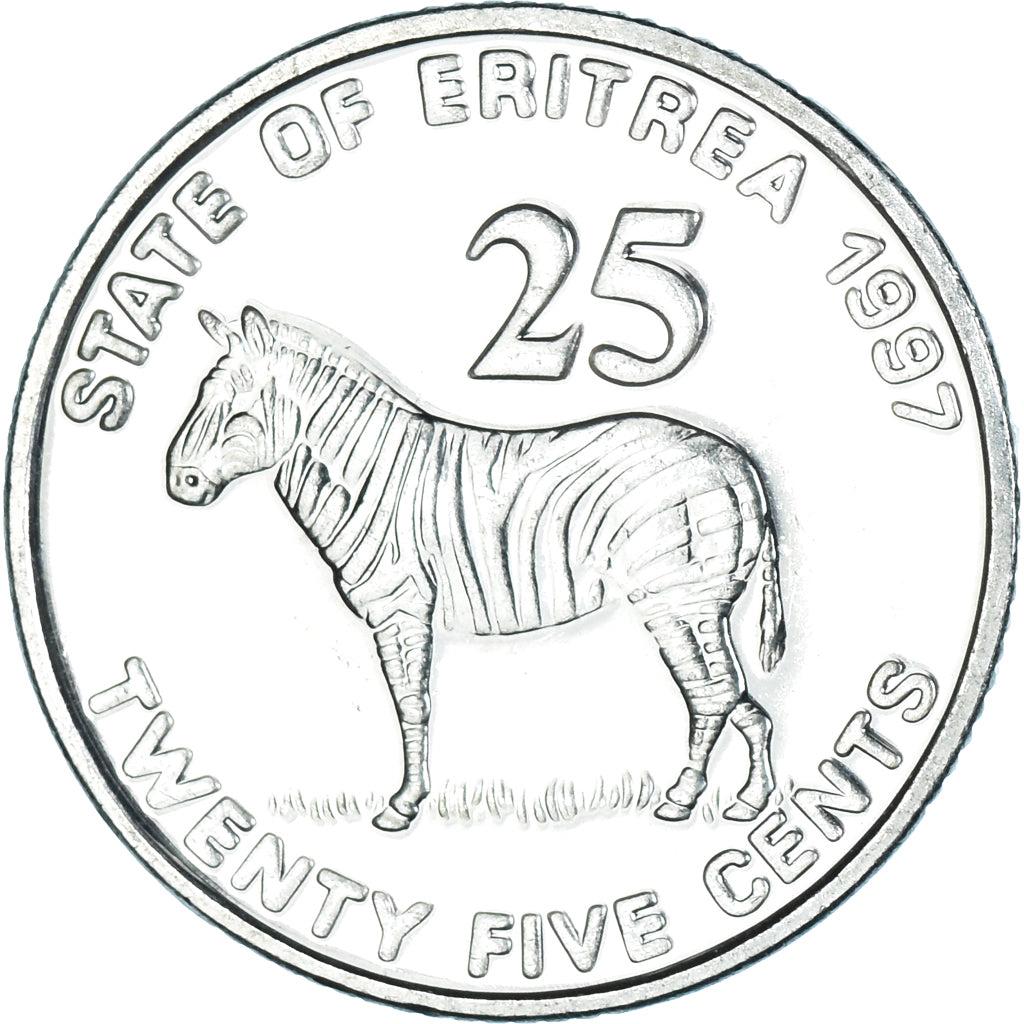 Monnaie, Érythrée, 25 Cents, 1997