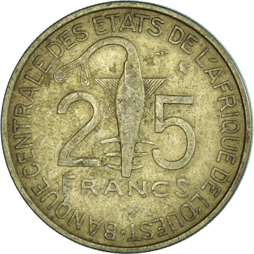 Moneda, Estados del África Occidental, 25 Francs, 1972