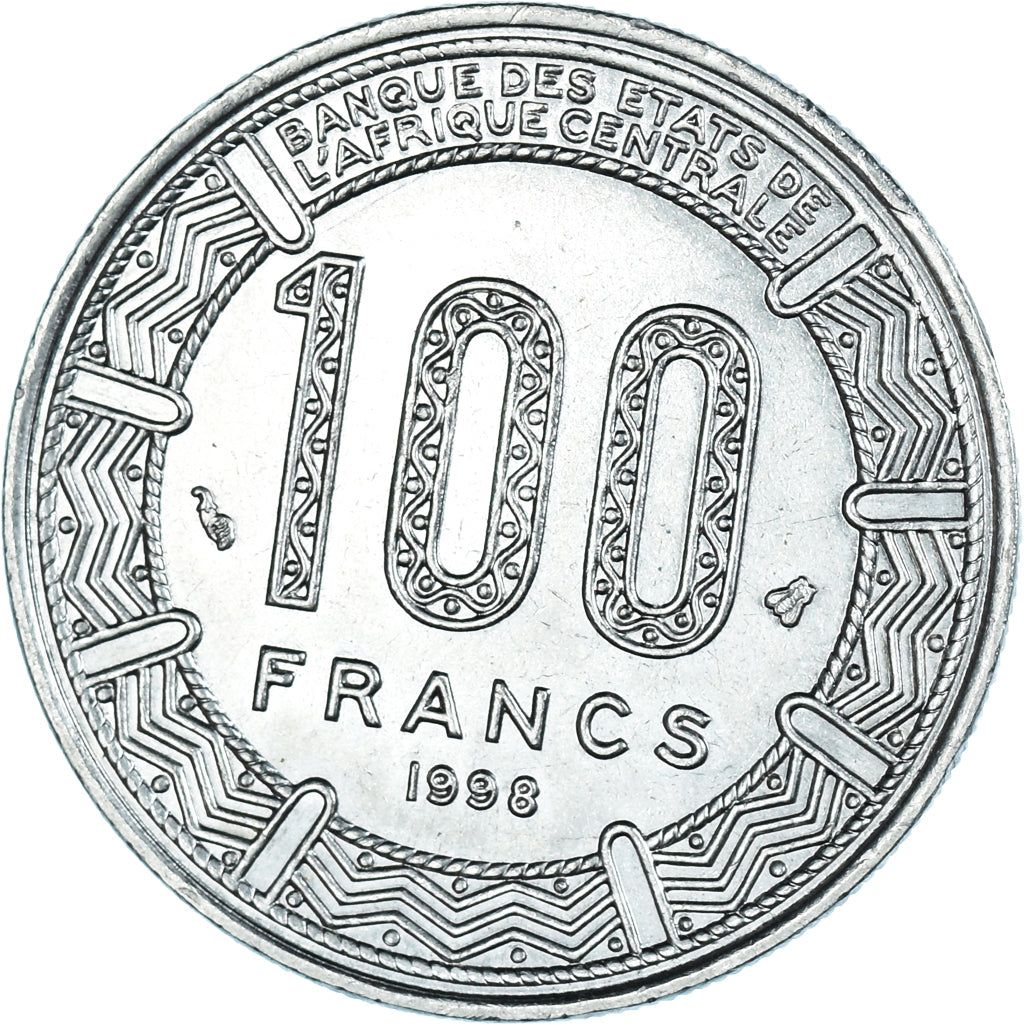 Moneda, Estados del África central, 100 Francs, 1998