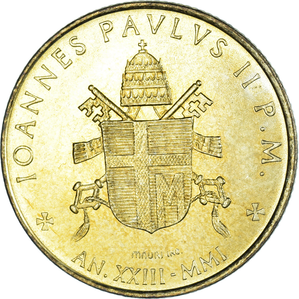 Moneda, Vaticano, 200 Lire, 2001