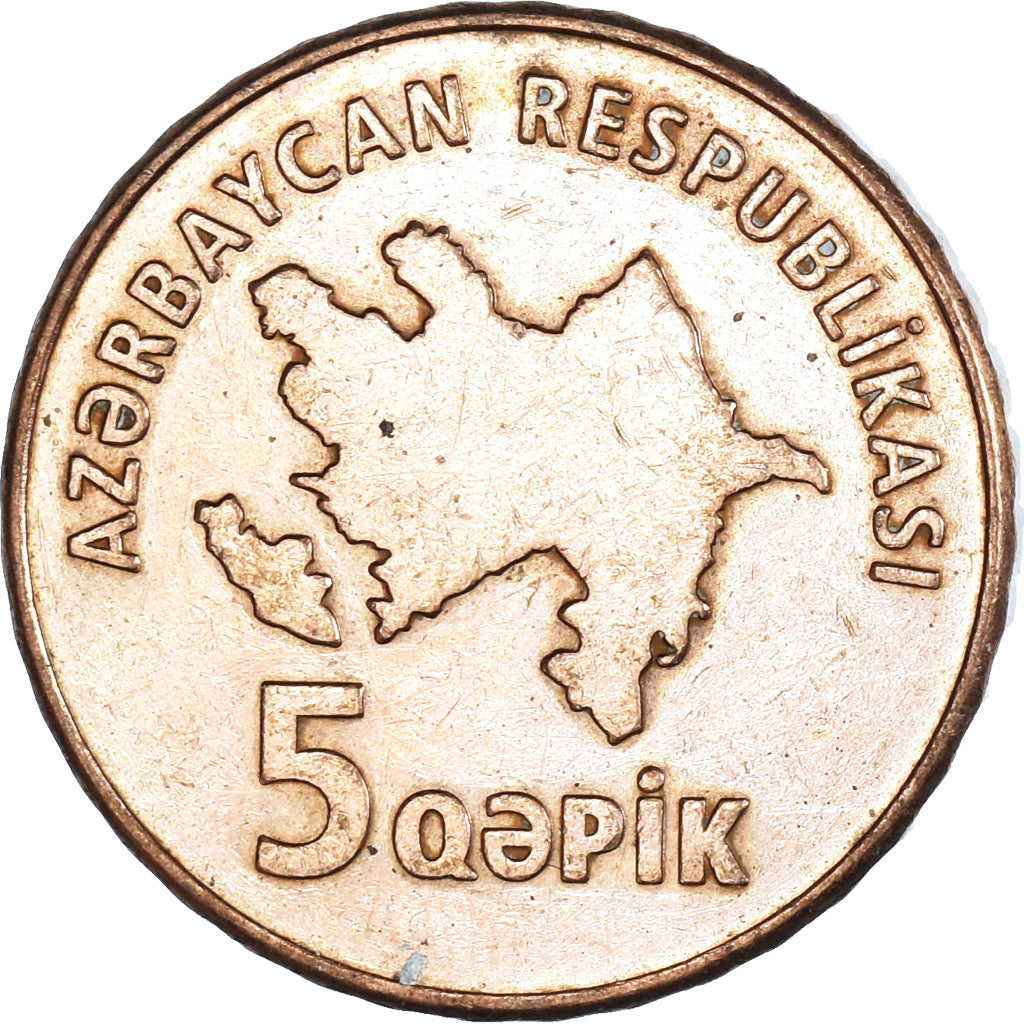 Monnaie, Azerbaïdjan, 5 Qapik, 2006