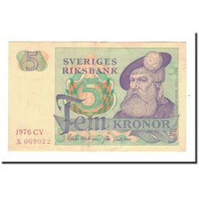 Banknote, Sweden, 5 Kronor, 1976, KM:51d, AU(50-53)
