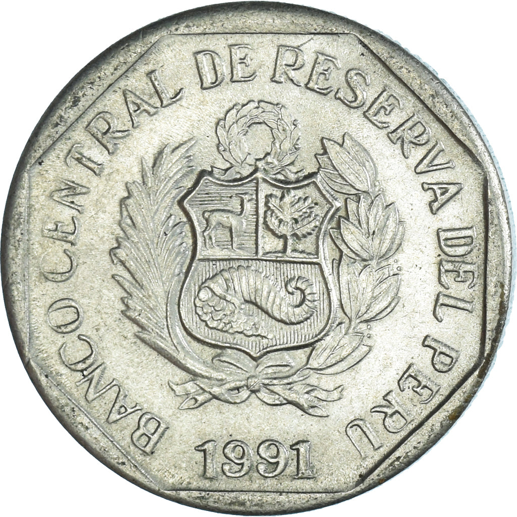 Moneda, Perú, 50 Centimos, 1991