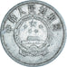 Moneda, China, 2 Fen, 1956