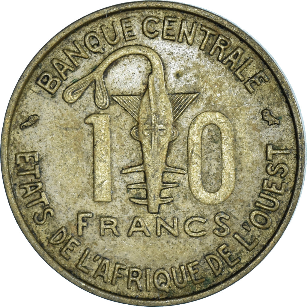 Moneta, Stati dell'Africa occidentale, 10 Francs, 1968