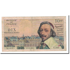 France, 10 Nouveaux Francs, Richelieu, 1962, 1962-10-04, VF(30-35)