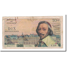 Francja, 10 Nouveaux Francs, Richelieu, 1962, 1962-07-05, VF(20-25)