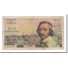França, 10 Nouveaux Francs, Richelieu, 1960, 1960-12-01, VG(8-10)