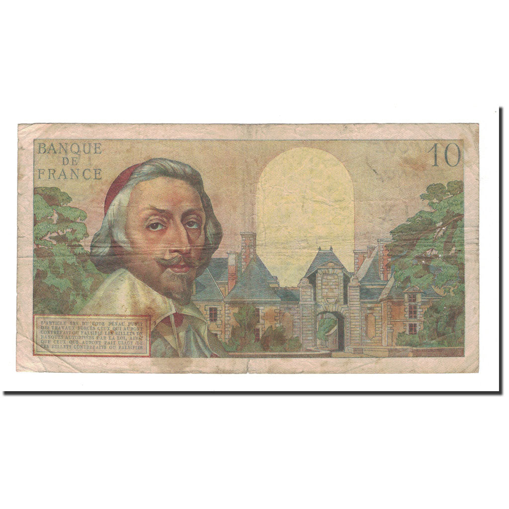 France, 10 Nouveaux Francs, Richelieu, 1960, 1960-12-01, B, Fayette:57.12