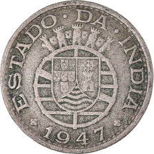 Coin, India, 1/4 Rupee, 1947