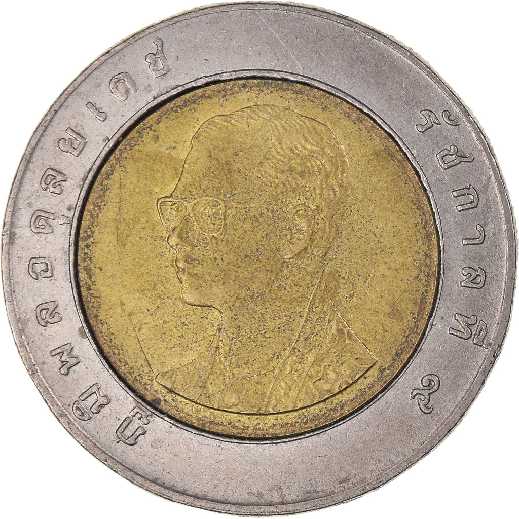 Moneta, Thailandia, 10 Baht, 1989