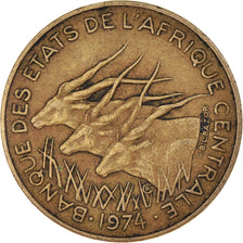 Moneda, Estados del África central, 10 Francs, 1974