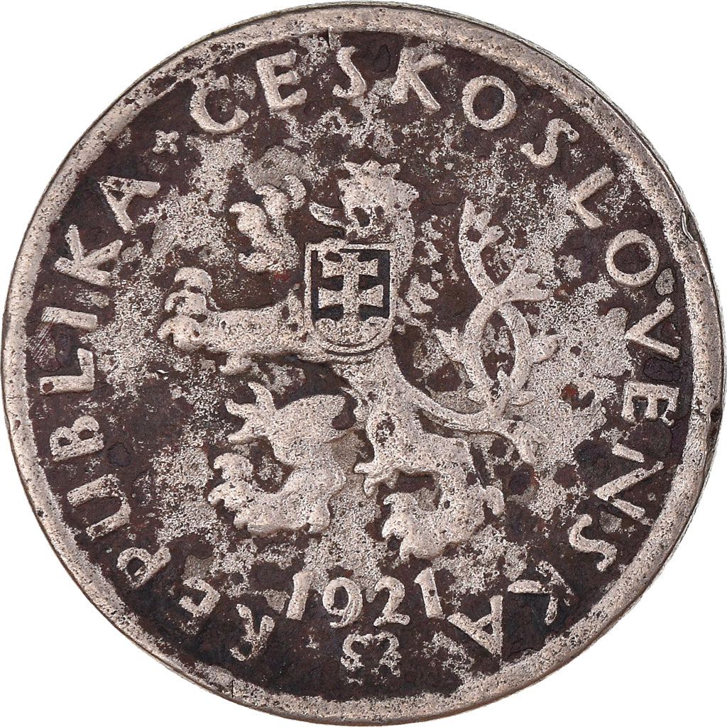 Monnaie, Tchécoslovaquie, 20 Haleru, 1921