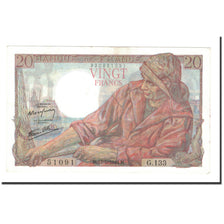Francja, 20 Francs, Pêcheur, 1944, 1944-05-17, AU(55-58), Fayette:13.9, KM:100a