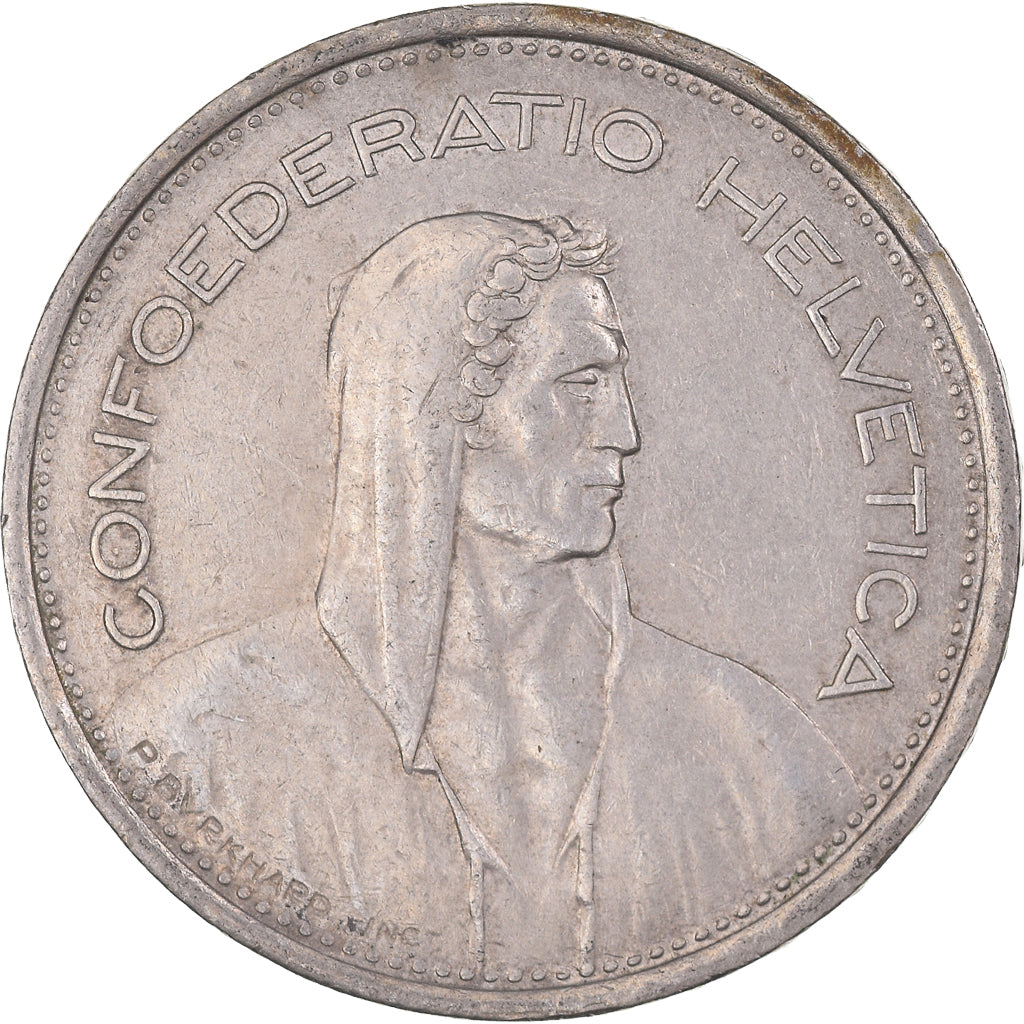 Monnaie, Suisse, 5 Francs, 1968