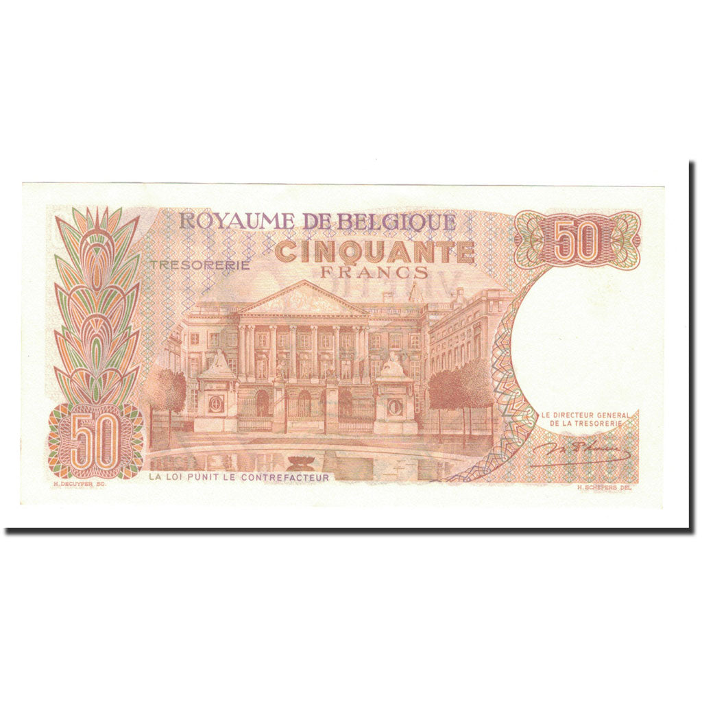Banknote, Belgium, 50 Francs, 1966, 1966-05-16, KM:139, AU(55-58)