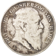 German States, 5 Mark, 1903, Karlsruhe, KM #274, VF(20-25), Silver, 38, 27.30