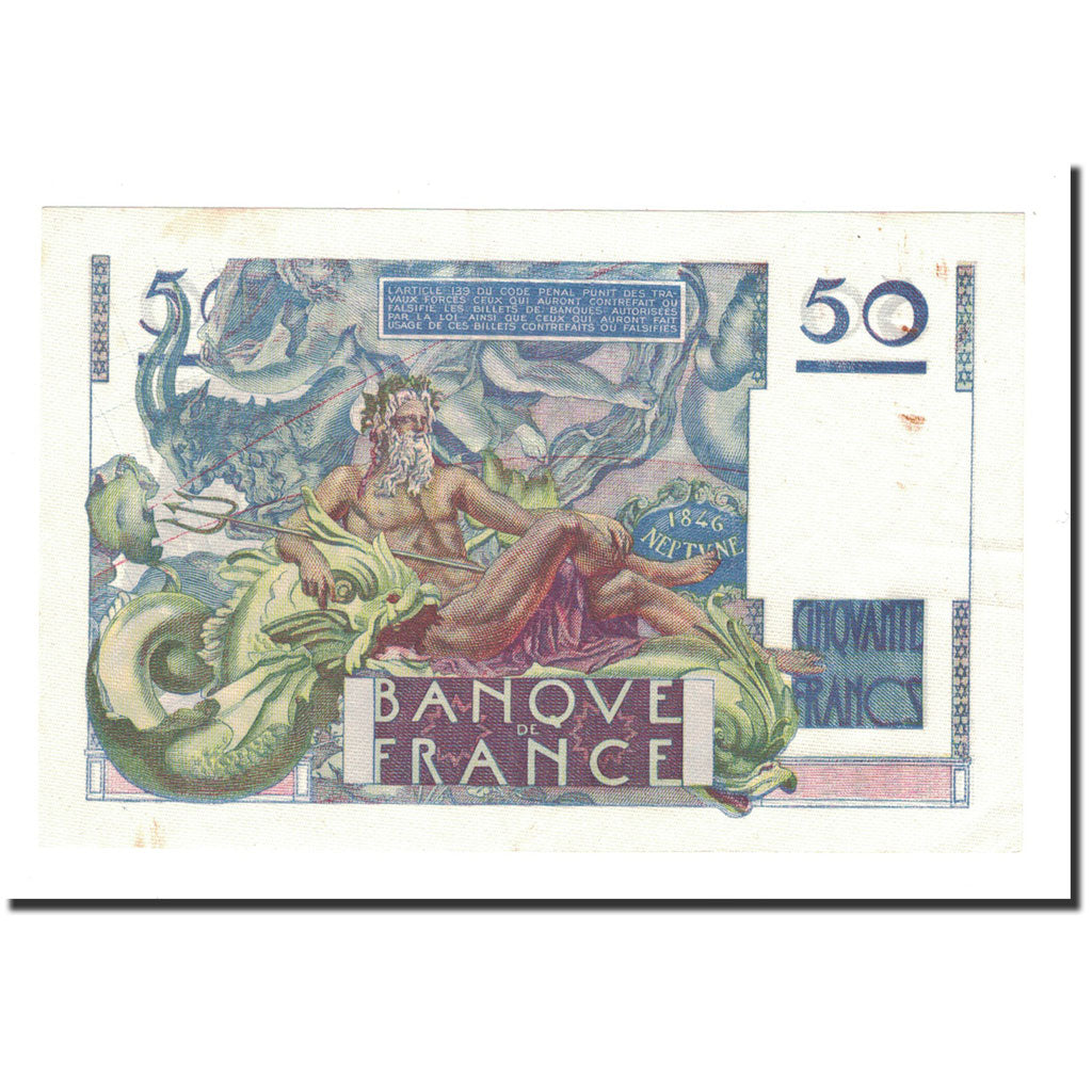 Francja, 50 Francs, Le Verrier, 1946, 1946-05-31, AU(50-53), Fayette:20.5