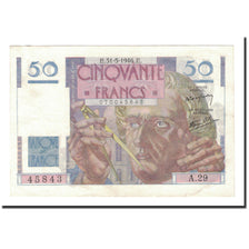 Francia, 50 Francs, Le Verrier, 1946, 1946-05-31, BB+, Fayette:20.5, KM:127a
