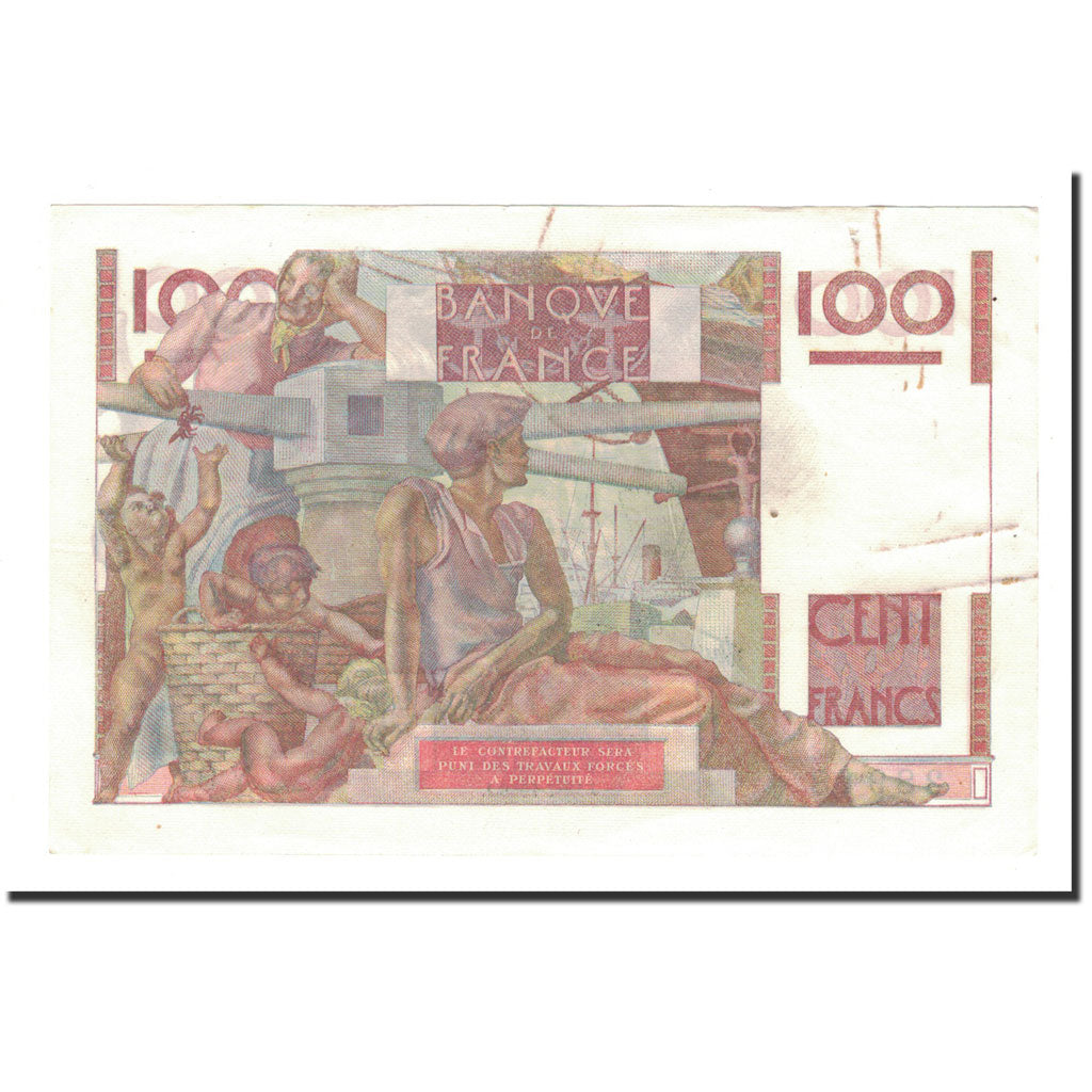 Francia, 100 Francs, Jeune Paysan, 1946, 1946-07-18, BB, Fayette:28.7, KM:128a