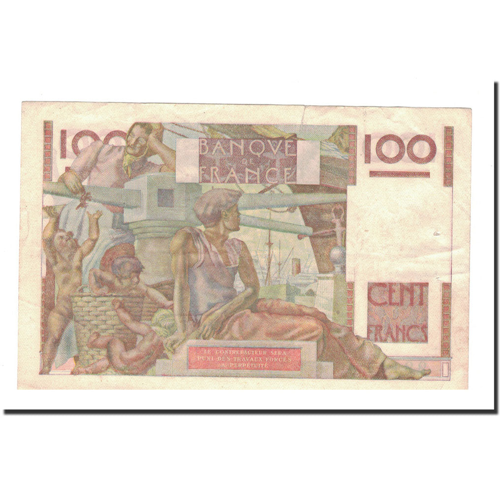 Francia, 100 Francs, Jeune Paysan, 1946, 1946-07-18, BB, Fayette:28.7, KM:128a