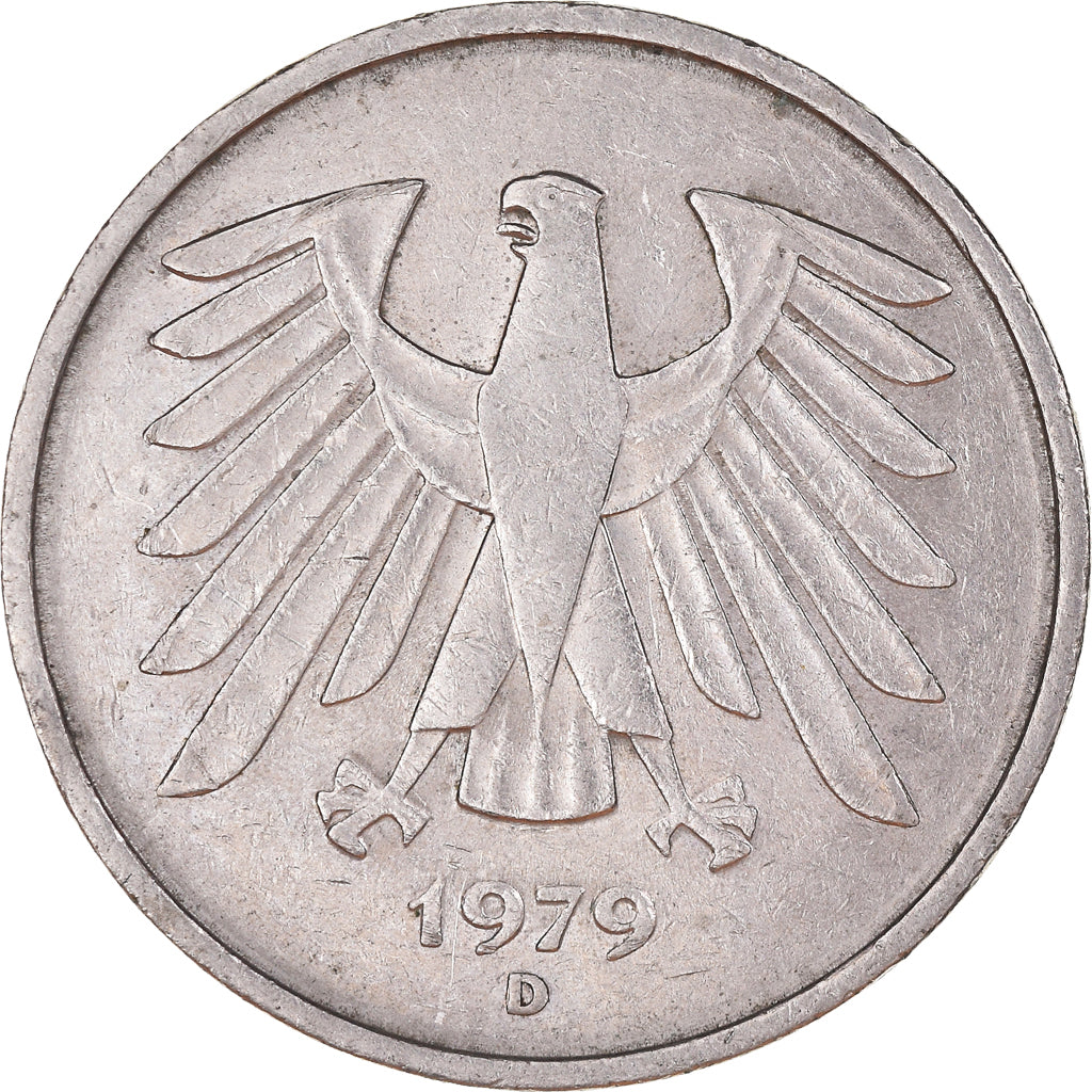 Moneda, Alemania, 5 Mark, 1979