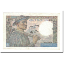 Francia, 10 Francs, Mineur, 1945, 1945-04-26, BB+, Fayette:8.14, KM:99e