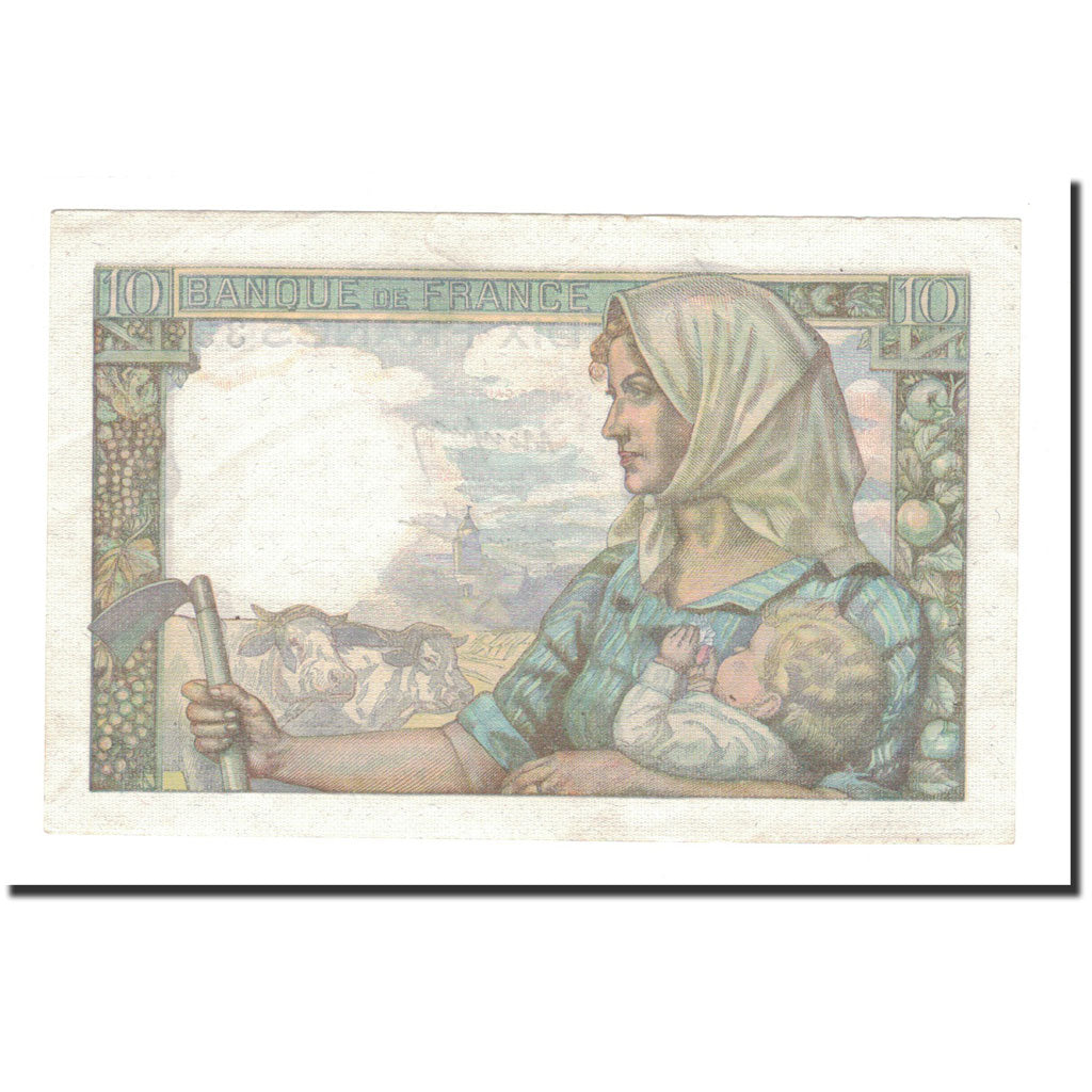 Francia, 10 Francs, Mineur, 1945, 1945-04-26, BB+, Fayette:8.14, KM:99e