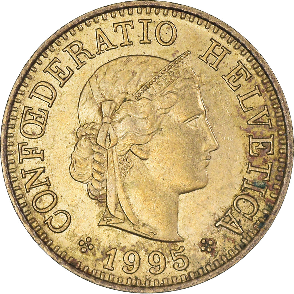 Munten, Zwitserland, 5 Rappen, 1995