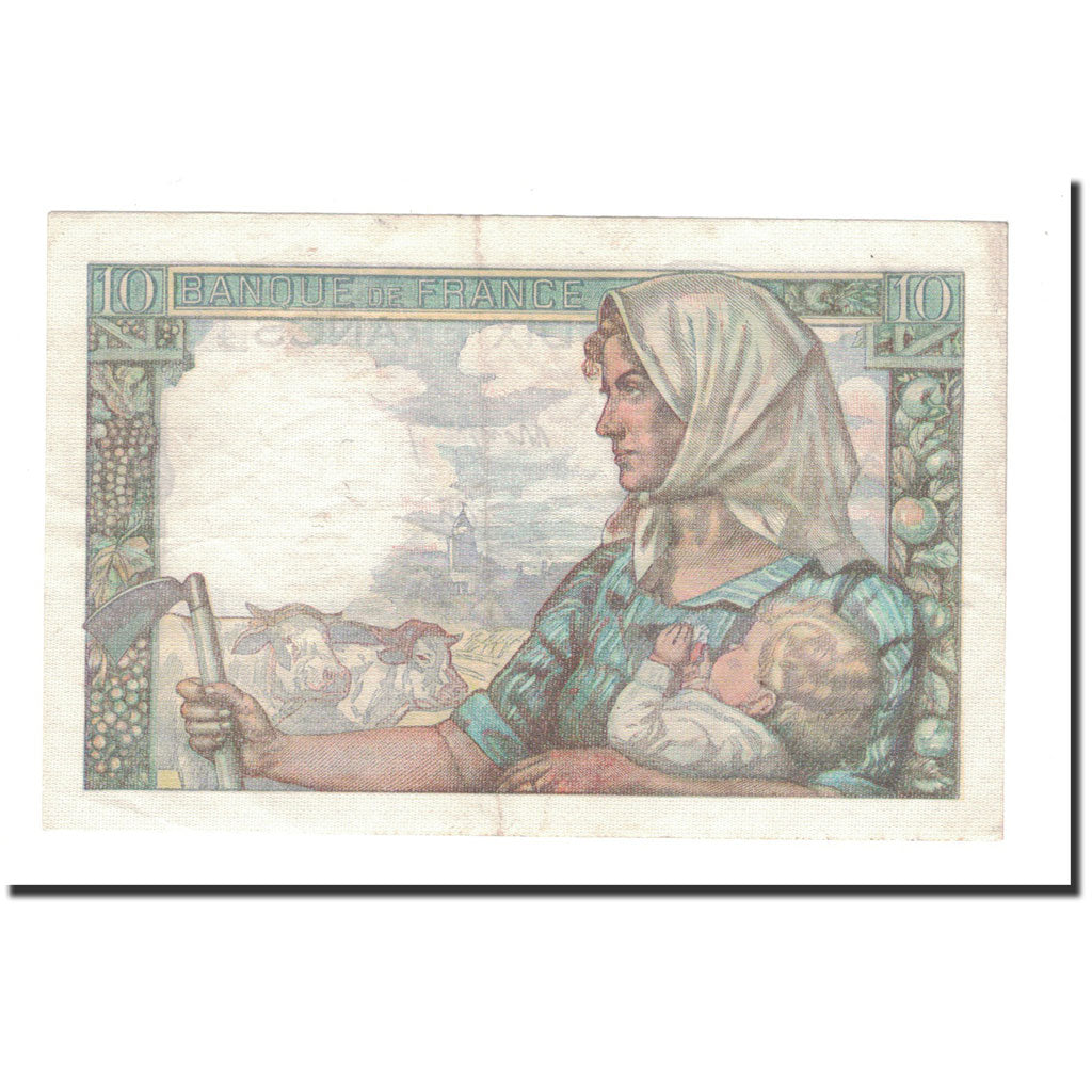 Francia, 10 Francs, Mineur, 1946, 1946-09-26, BB+, Fayette:8.15, KM:99e