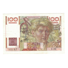 France, 100 Francs, Jeune Paysan, 1946, 1946-09-05, AU(50-53), Fayette:28.8