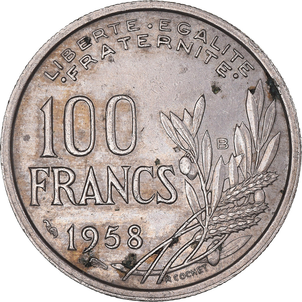 Moneda, Francia, 100 Francs, 1958