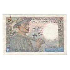 France, 10 Francs, Mineur, 1945, 1945-04-26, AU(50-53), Fayette:8.14, KM:99e