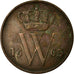 Moneta, Holandia, William III, Cent, 1863, EF(40-45), Miedź, KM:100