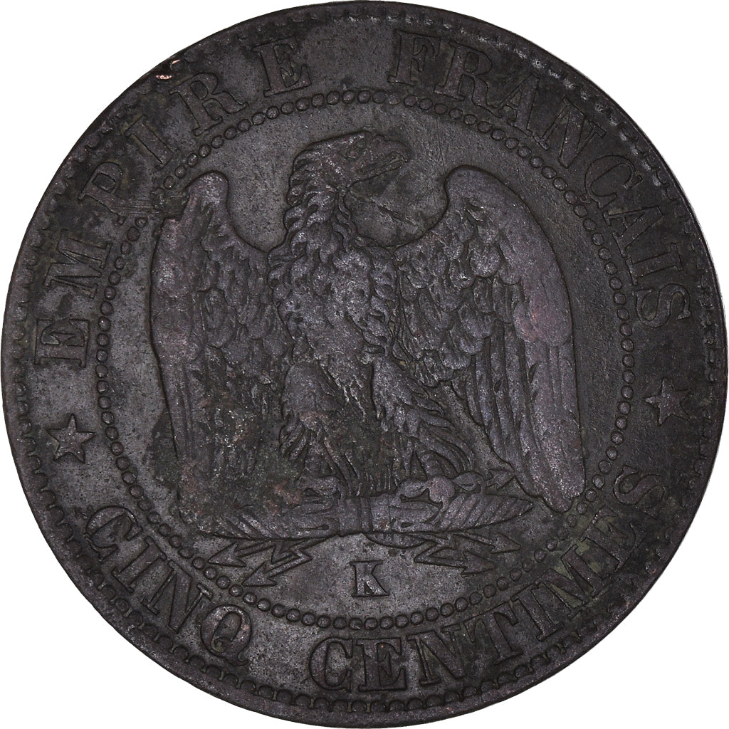 Moneta, Francia, 5 Centimes, 1854
