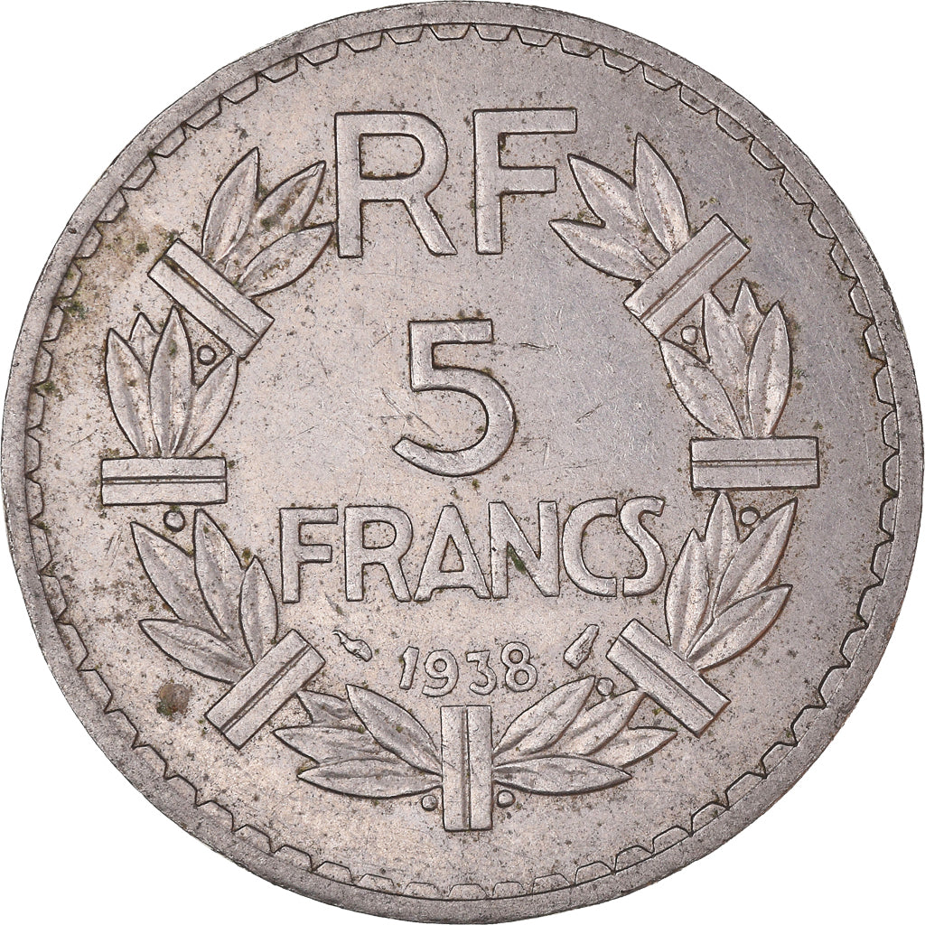 Coin, France, 5 Francs, 1938