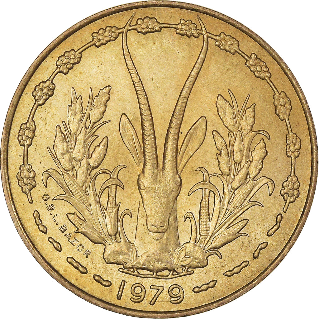Moneta, Stati dell'Africa occidentale, 10 Francs, 1979