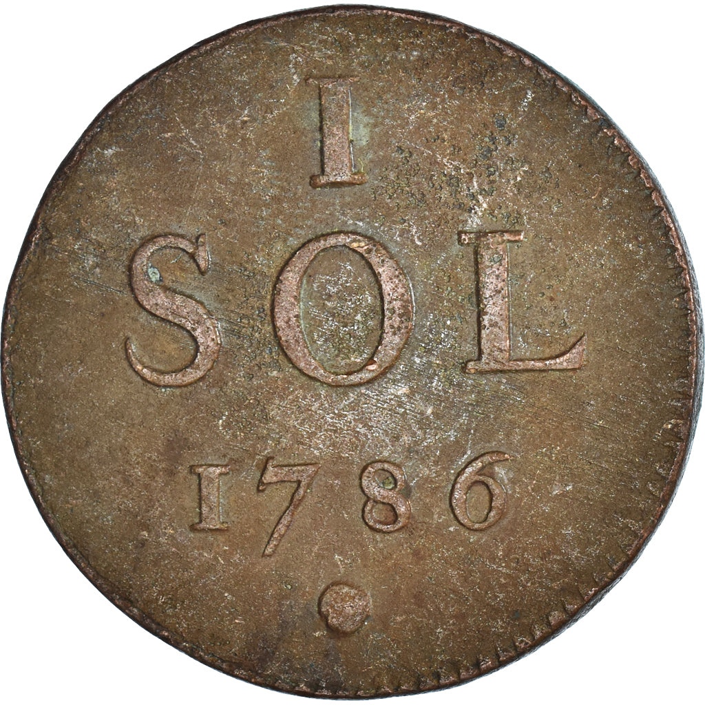 Coin, Luxembourg, Sol, 1786