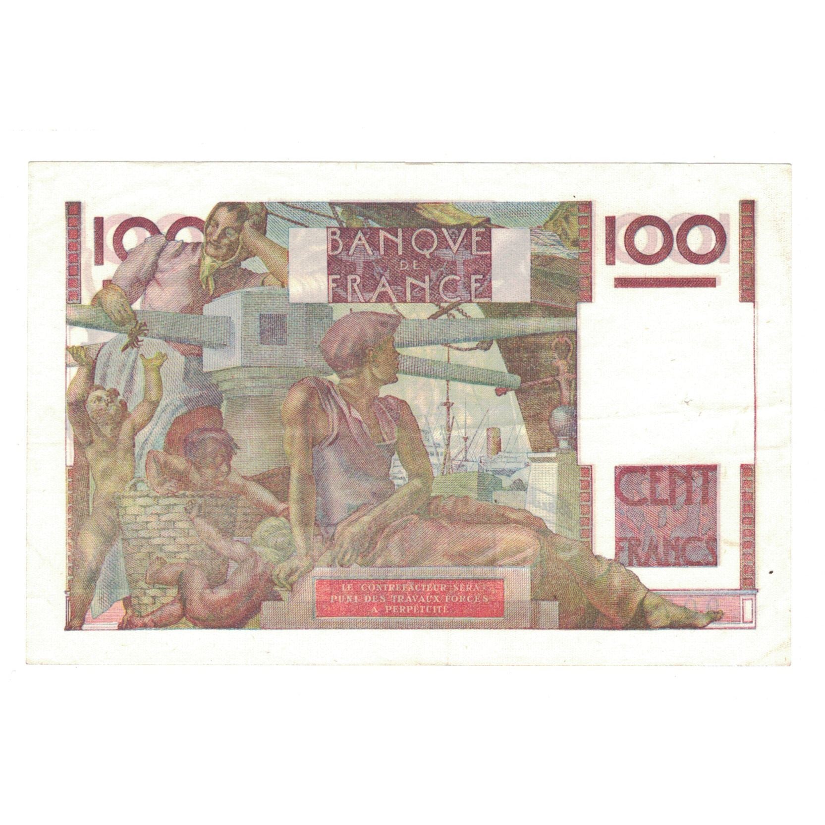 França, 100 Francs, Jeune Paysan, 1946, 1946-05-31, AU(50-53), Fayette:28.5