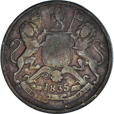 Monnaie, Inde, 1/2 Anna, 1835