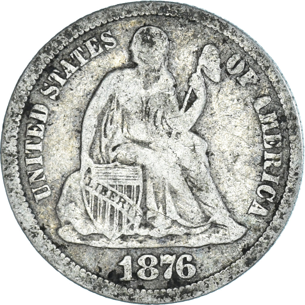 Munten, Verenigde Staten, Dime, 1876