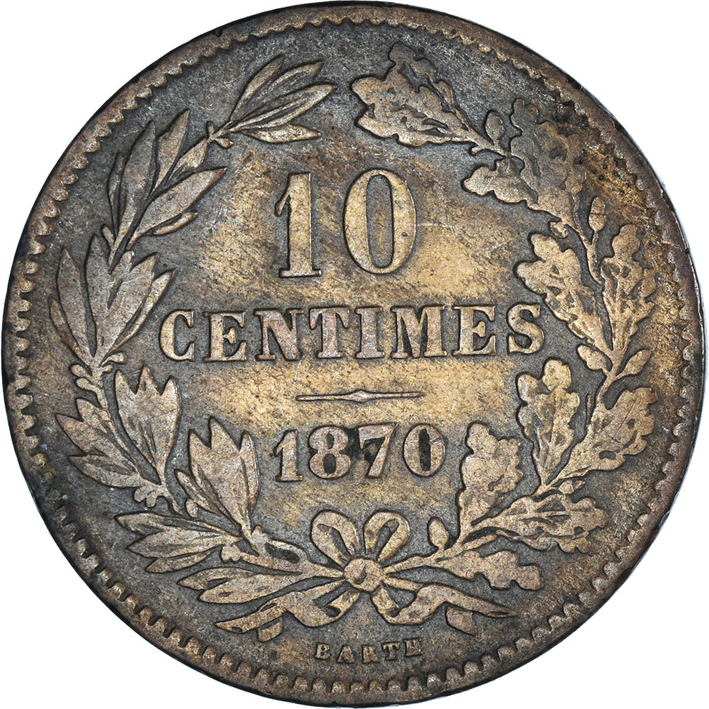 Monnaie, Luxembourg, 10 Centimes, 1870